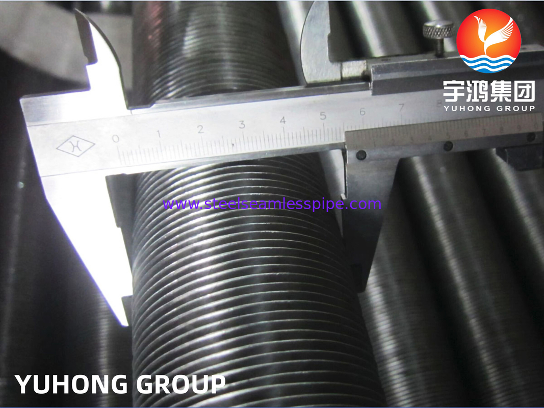 ASTM A179 에어컬러용 알루미늄 핀을 가진 L형 튜브