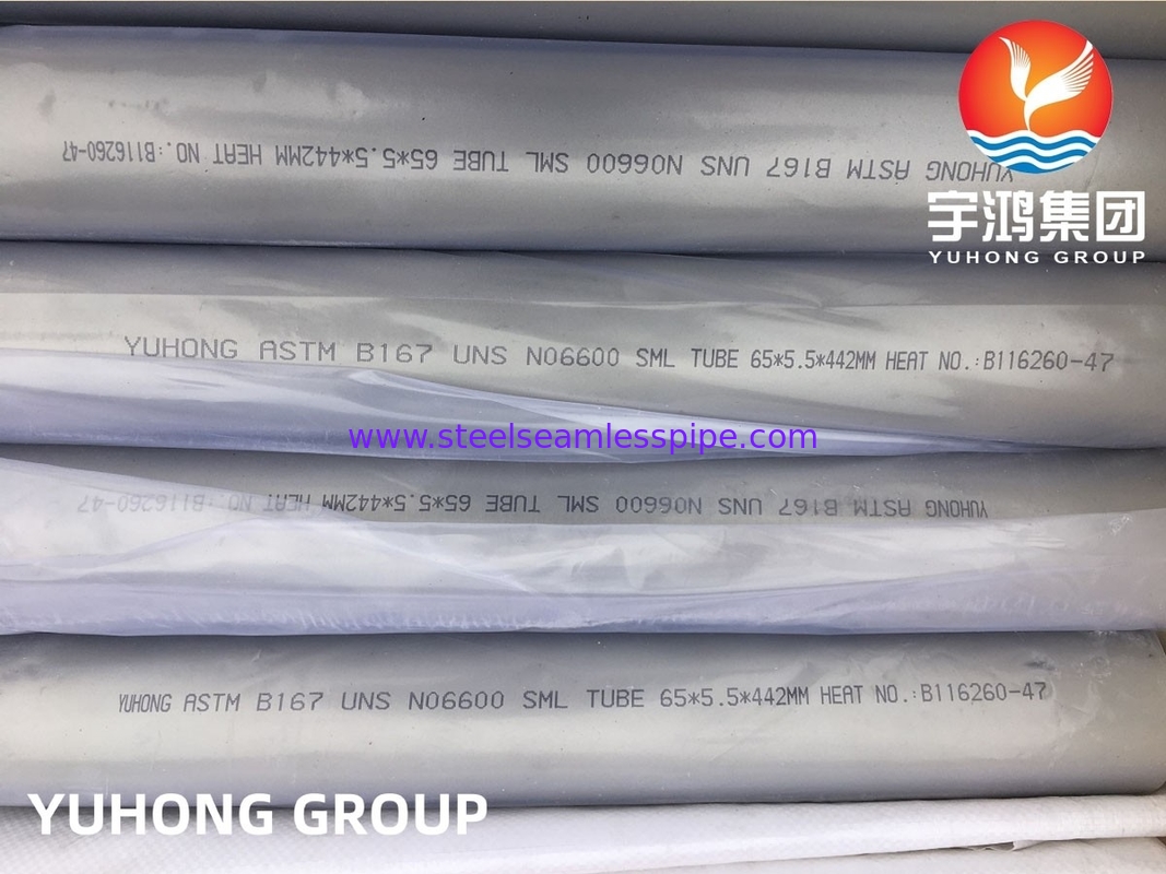 ASTM B167은 600 / N06600 / 2.4816 / 인코넬 600 니켈 합금 스라이스 튜브 PMI 고정 길이를 합금합니다