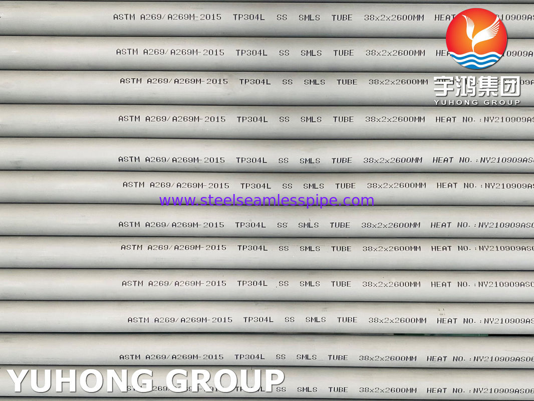 오스테니틱 스테인리스 스틸 튜빙 ASTM A269 TP304L, 일반 부식 저항 서비스용