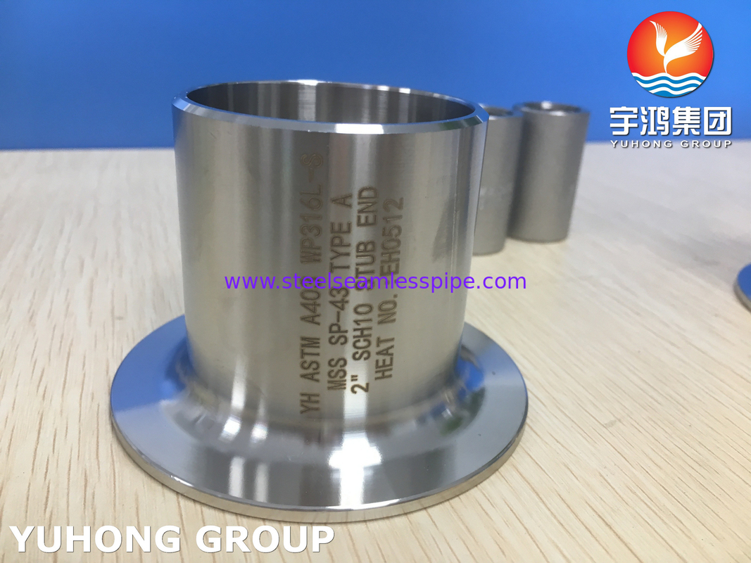 ASTM A403 WP316L-S 스텁엔드  종류 A BW 오일 가스 석유 천연가스