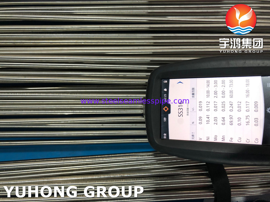 ASTM A270 TP316L 이음매 또는 용접 스테인리스강 위생 튜브, 위생 및 청결 용도로 설계