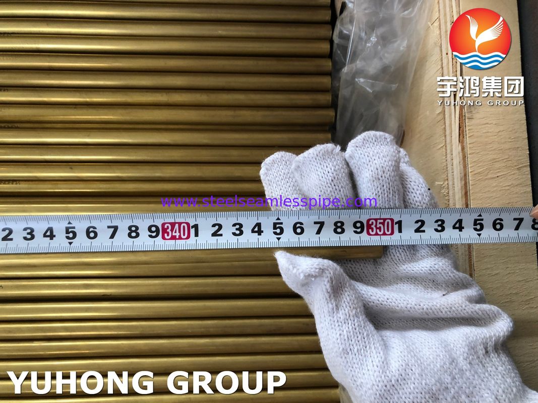 구리 합금 꿰매지 않는 튜브 ASTM B111 C70600 C71500 C68700 C71640 공기 냉각기 라디에이터 응용