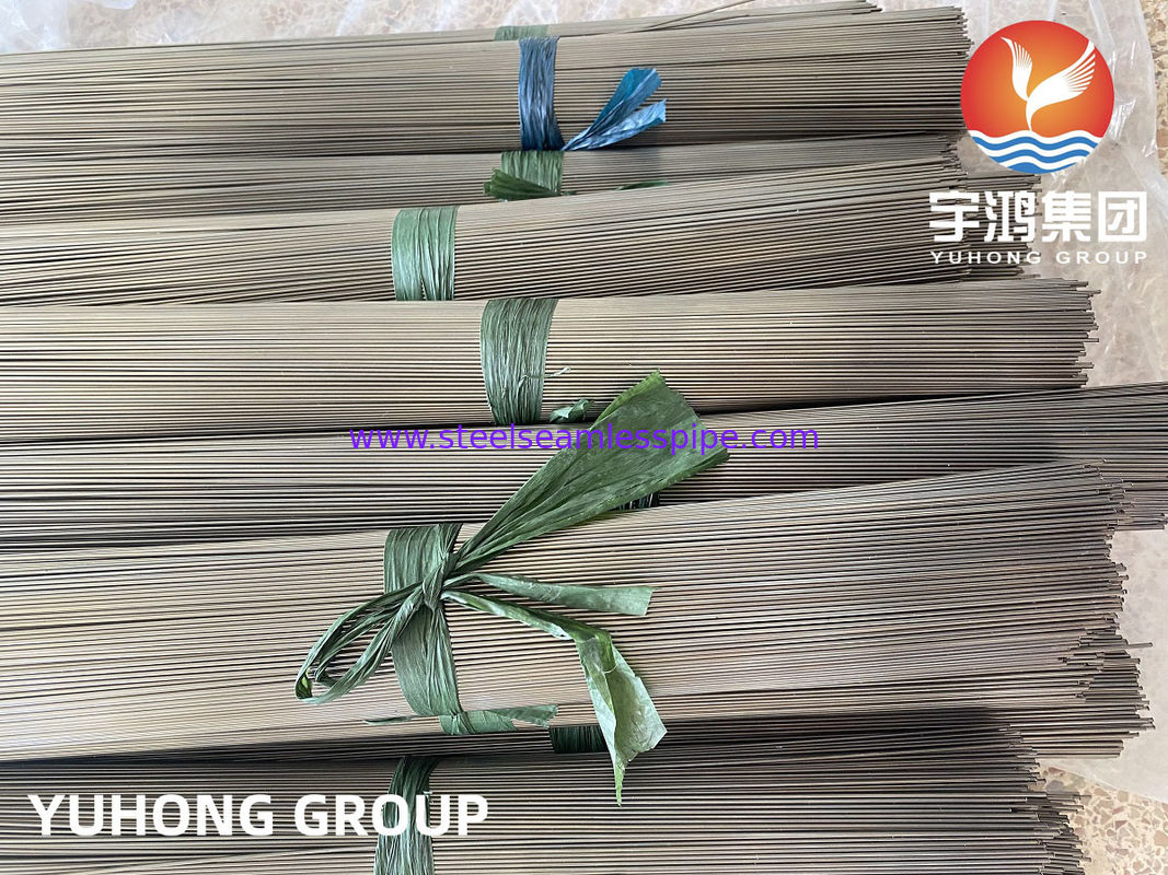 스테인리스 스틸 모세관 튜브 밝은 어닐링 ASTM A213 / ASTM A269 TP304/304L TP316/316L 19.05 X 1.65 X 6096MM