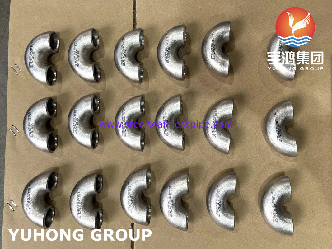 Hastelloy C22 / N06022 180° LR 엘보 | ASTM B366 니켈 합금 부식성 서비스용 맞대기 용접 피팅