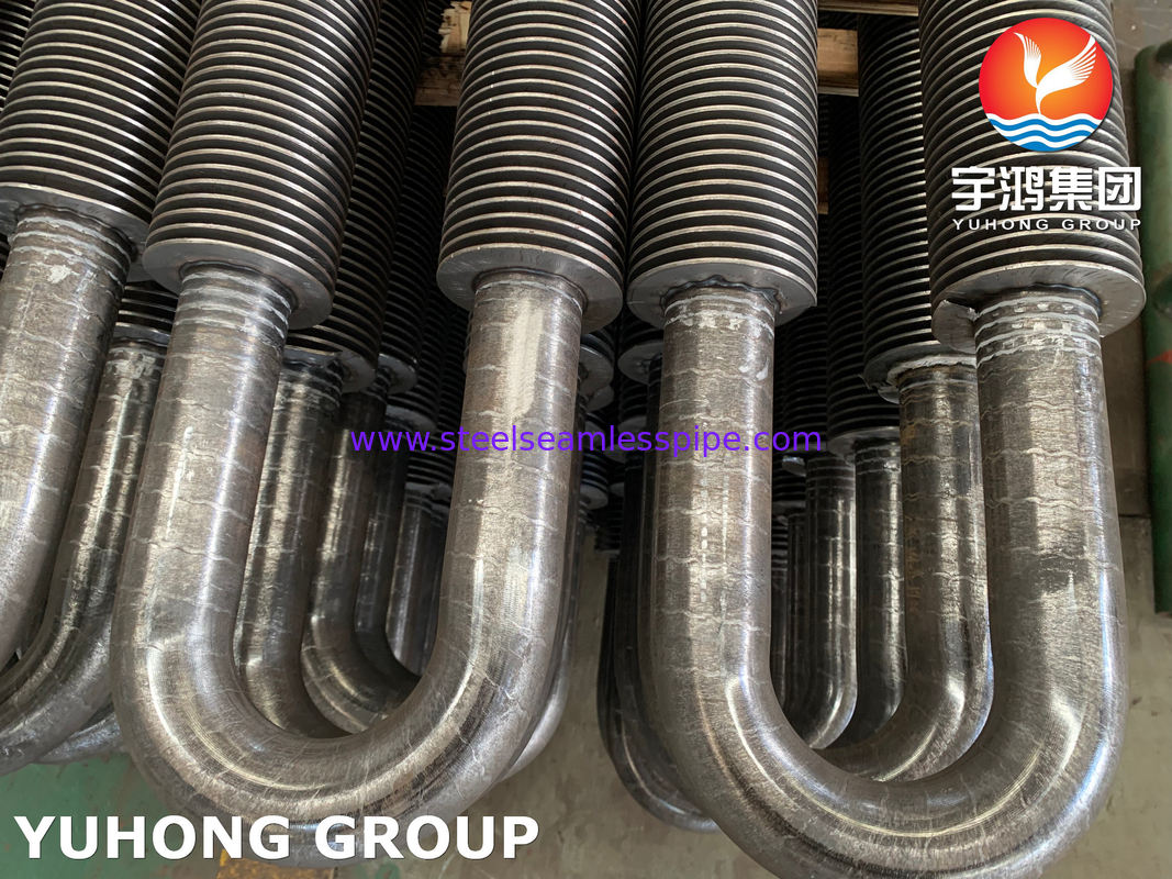 ASTM A106 / ASME SA 106 Gr.B 탄소 강철 고주파 용접 핀 튜브 U형