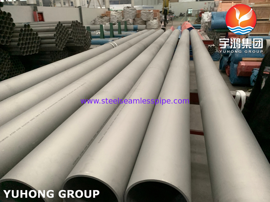 ASTM A790 UNS S32750, 1.4410 폐수 처리용 슈퍼 듀플렉스 스테인리스 스틸 무선 파이프