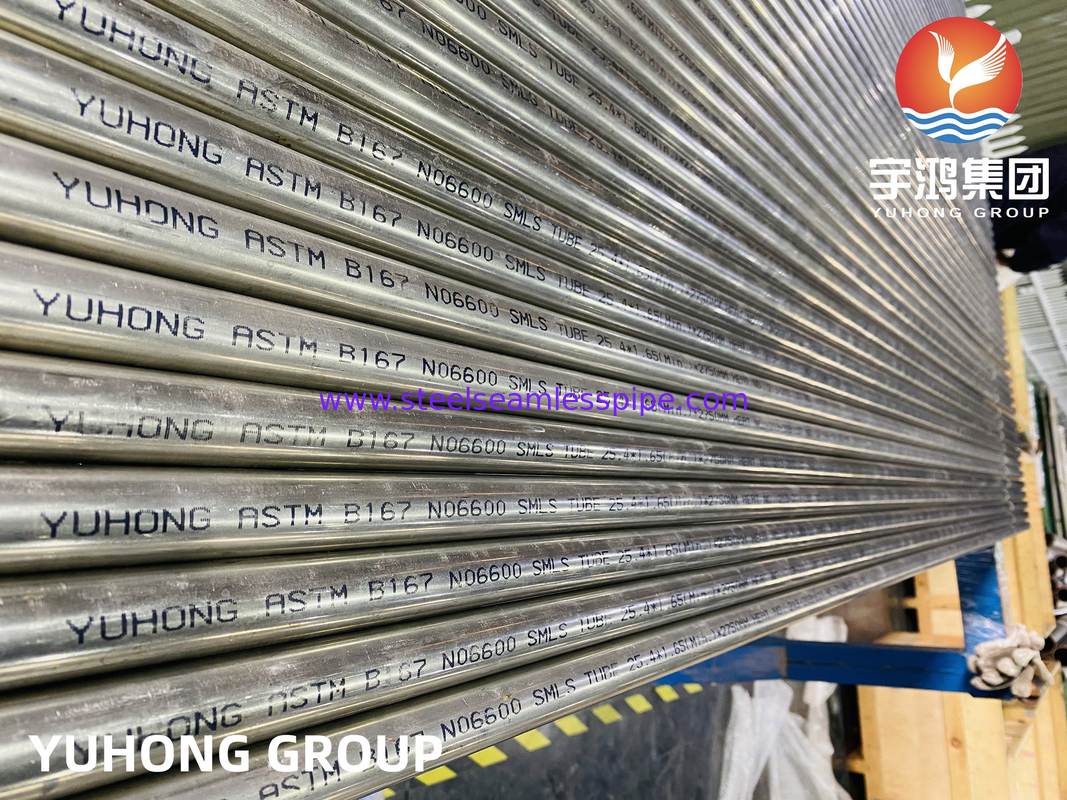 ASME SB167 인코넬 600 시무스 튜브 클로라이드 SCC 수소화 원자로에 내성
