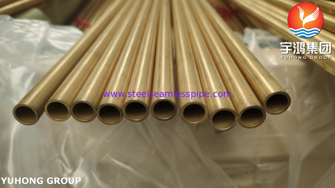 ASME SB111 C68700 알루미늄 구리 무선 튜브 O61 열 교환기 튜브 펀들