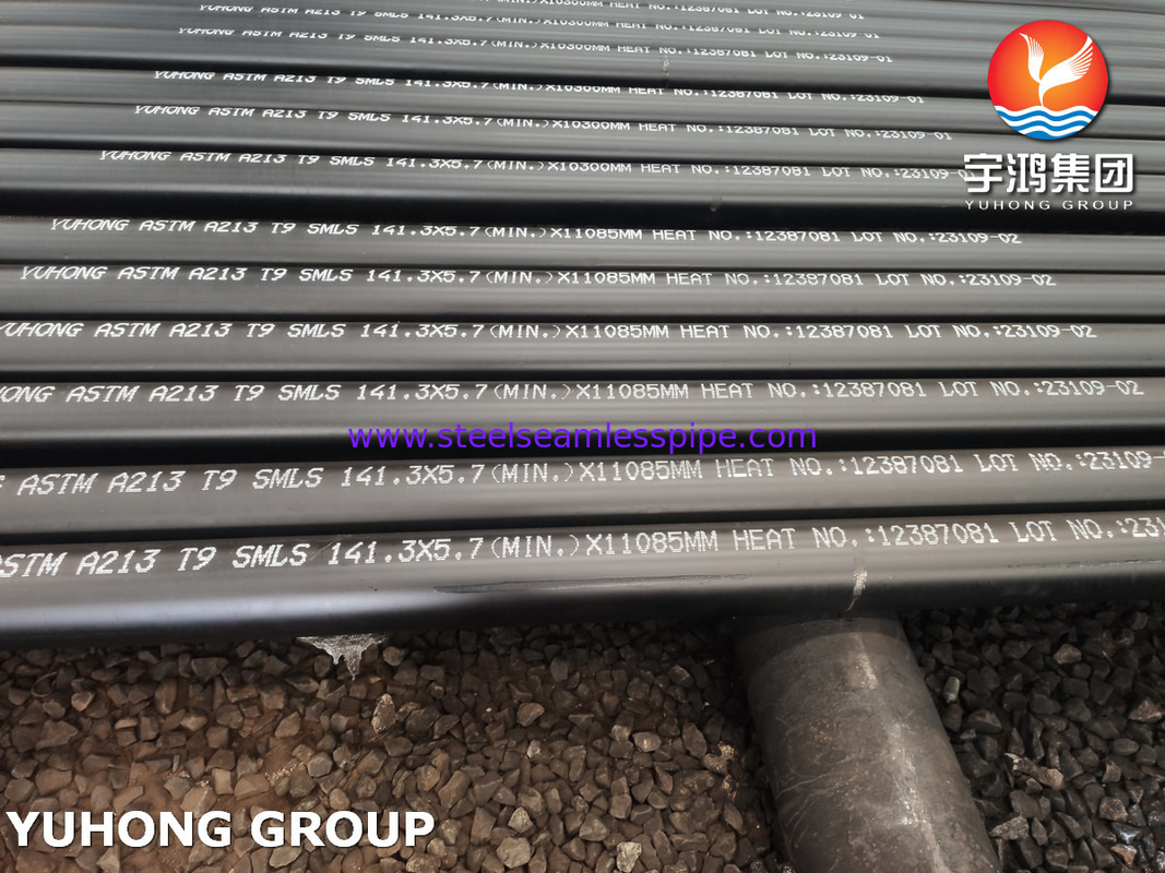 ASME SA213 T9 T11 T22 T91 소화 오븐 튜브용 합금 강철 톱니 없는 튜브