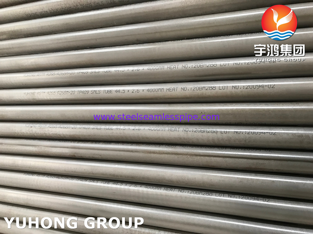 ASTM A268 TP409 고온에서의 부식 및 산화 저항성