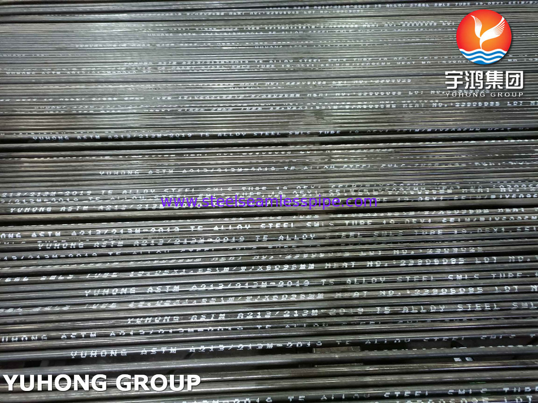 ASTM A213/ASME SA213 GR.T5 알로이 스틸 무선 튜브 열 교환기 및 보일러용
