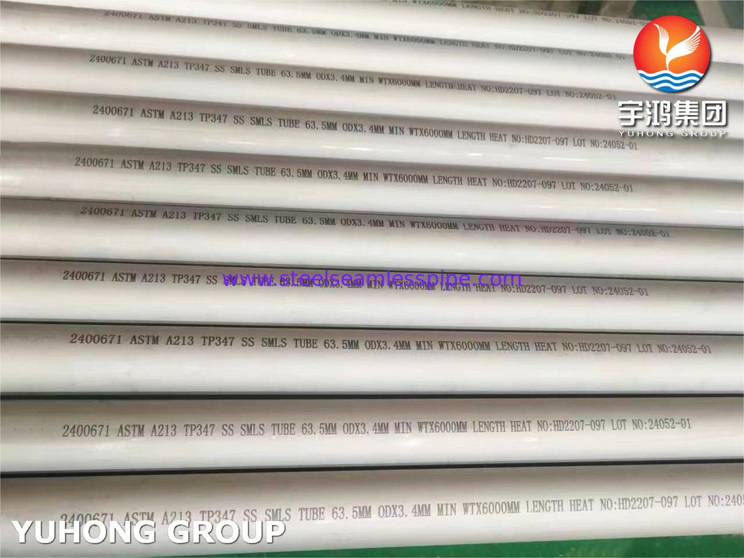 ASTM A213/ASME SA 213 TP347/TP347H 열 교환기 보일러의 스테인리스 스틸 무縫管
