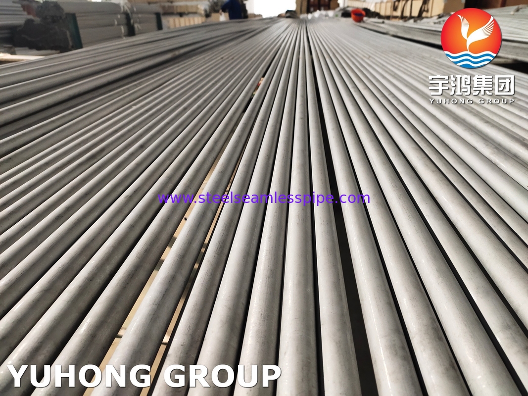 ASME SA789 S32205 19.05x2.11x6100MM 듀플렉스 스틸 튜브 톱스리스 열 교환기 공기 냉각기 콘덴서 증발기