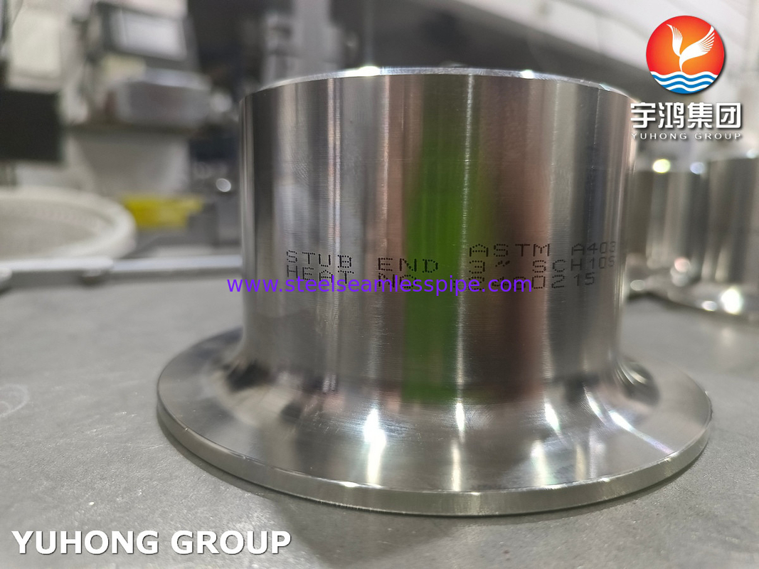 ASTM A403 WP317 스테인리스 스틸 스터드 끝 B16.9 Buttweld 랩 관절 스터브 끝