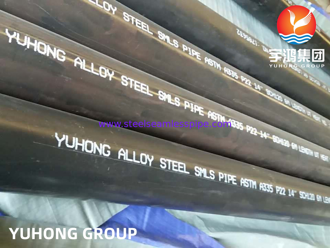 ASTM A335 P22 2-1/4Cr 전력 발전소/보일러/원자력 발전용 합금강 무결 파이프