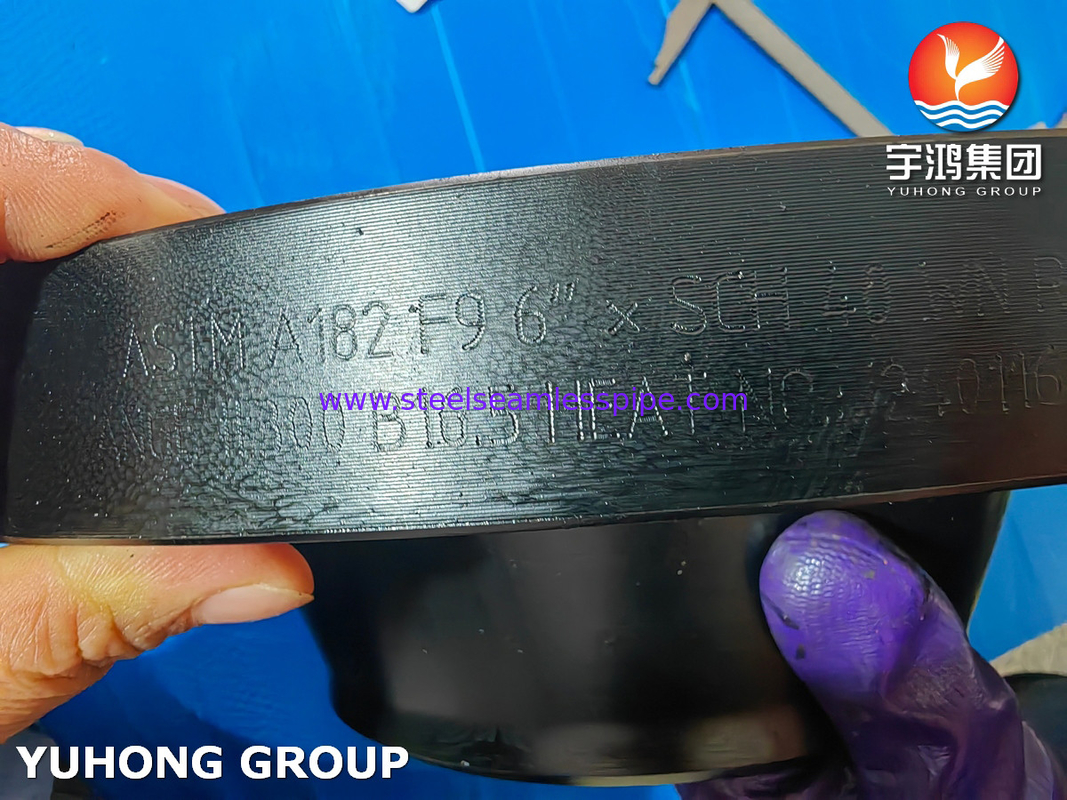 ASTM A182 Gr F9 합금 강철 웰드 넥 플랜지 ASME B16.5 위조 WNRF 플랜지