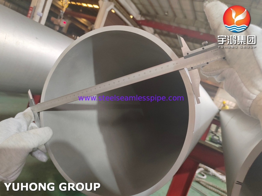 ASTM A312 TP316L 스테인리스 스틸 무선 파이프 오일 가스 석유화학 정제 공장 응용을 위해 오리 및 아닐