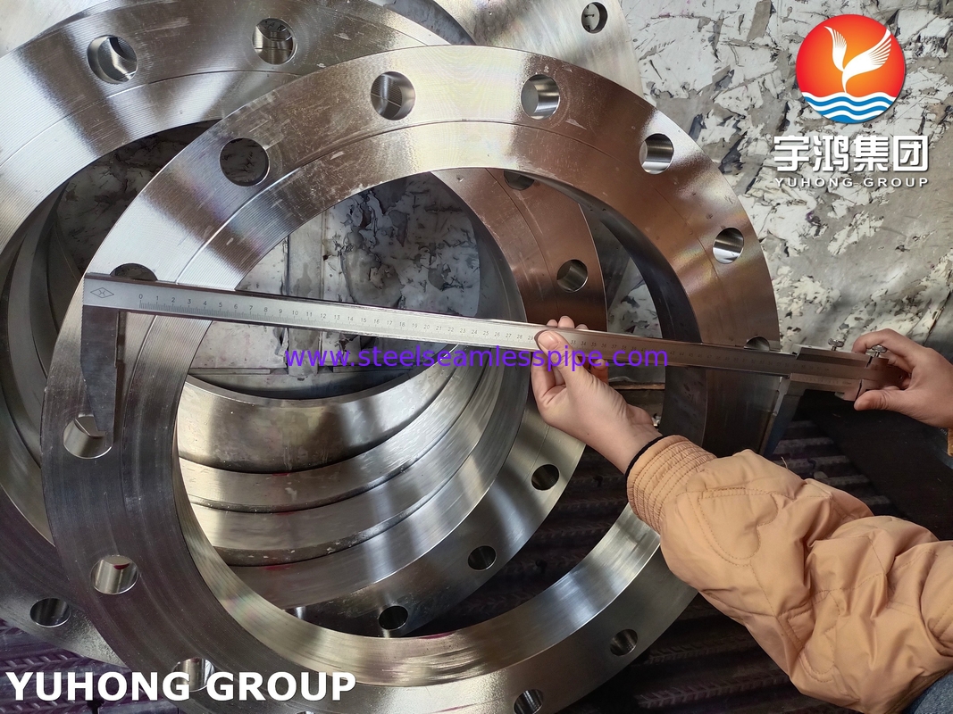 ASTM A182 F904L / UNS N08904 스테인리스 스틸 슬라이드 온 플랜지 B16.5 SORF 플랜지