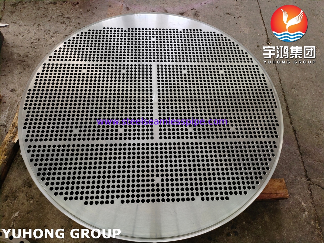알로이 스틸 튜브 시트 ASTM A335 ASME SA335 F5N OD 1761MM*182MM 2476HOLES*19.25MM