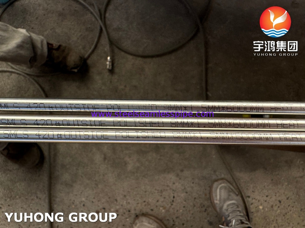 ASTM A269 TP316L 스테인리스 스틸 무선 튜브, 보일러, 열 교환기 응용을위한 밝은 앙일