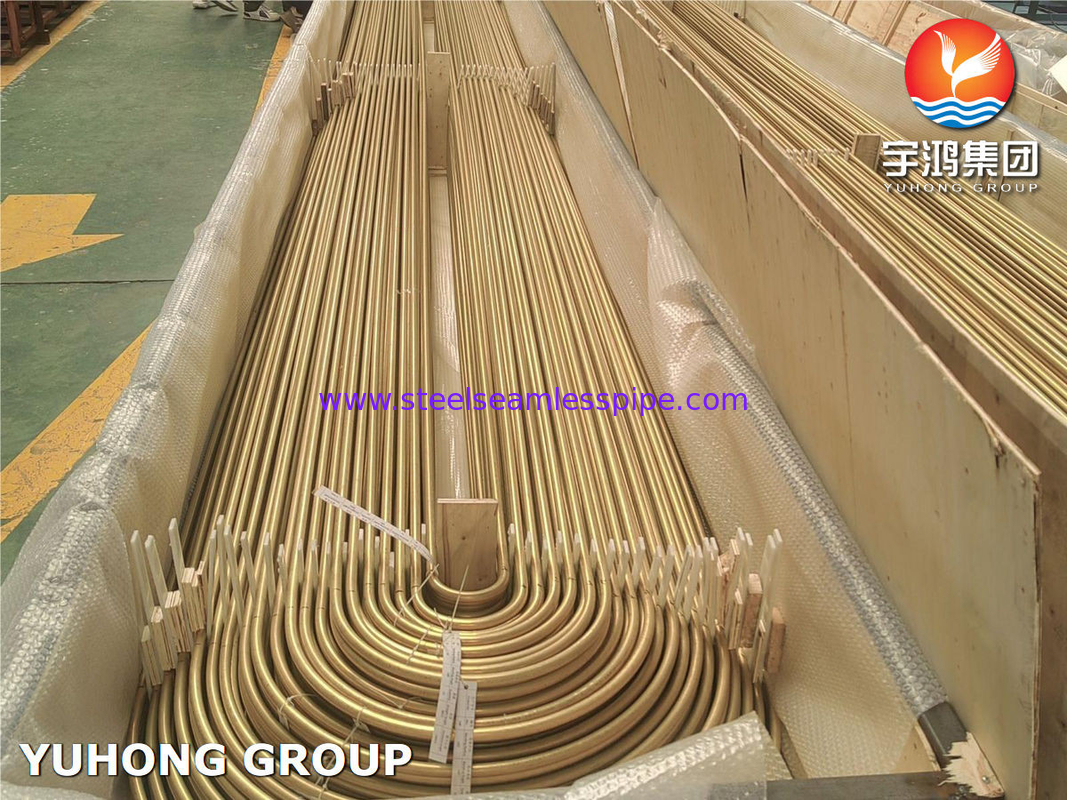 알루미늄 구리 ASME SB111 C68700 U 굽기 열 교환 튜브