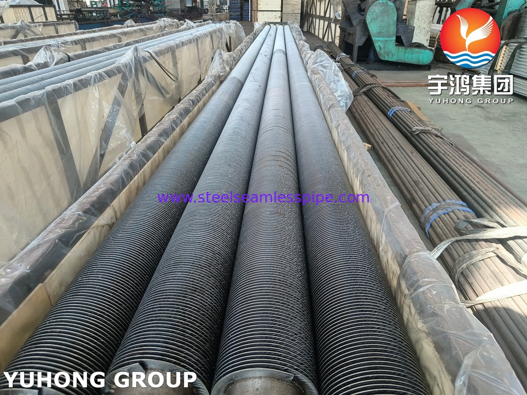 합금 강철 HFW 고주파 용접 고체 핀 튜브 ASME SA213 T5 T9 T11 T12 보일러 콘덴서 히터 응용