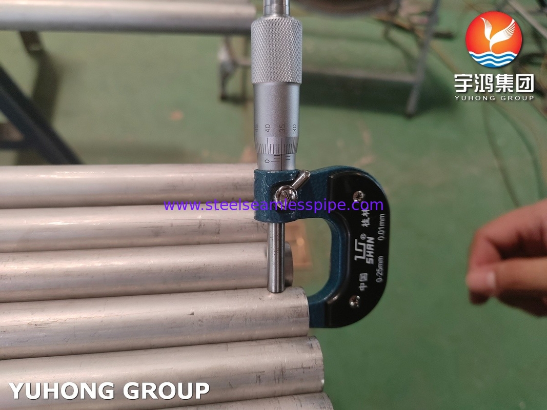 ASME SA789 / ASTM A789 S32750 열 교환기용 듀플렉스 스틸 꿰매지 않은 튜브, 화학 응용