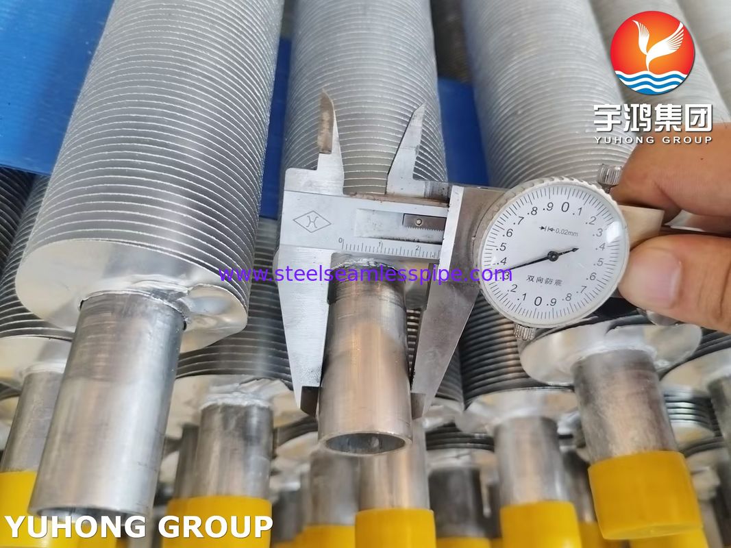 ASME SA249 스테인리스강 권선 핀 튜브 핀 타입 L LL KL, 공기 냉각기용