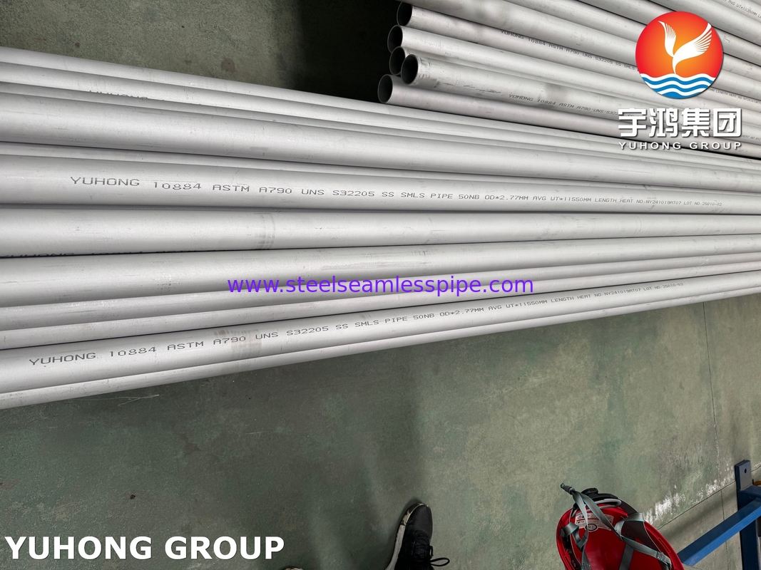 ASTM A790 / ASME SA790 S32205 석유가스 산업용 듀플렉스 스테인리스 스틸 파이프