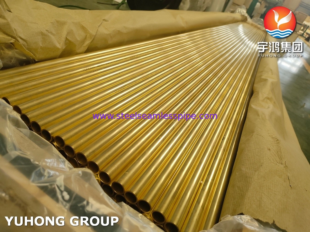 ASTM B111 / ASME SB-111 C44300 산업성 염화 저항을 위한 구리 합금 파이프