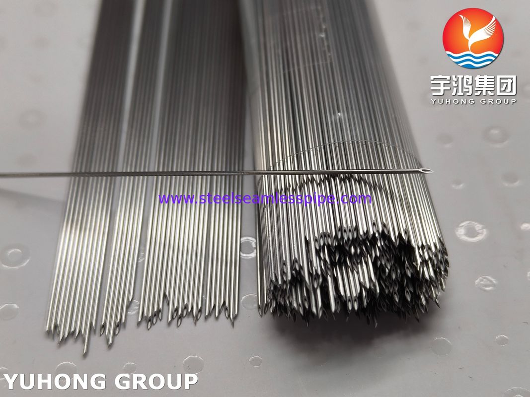 SUS304 의료 등급 스테인리스 스틸 정맥 내 삽입 니들 튜브, 후면 절단 팁