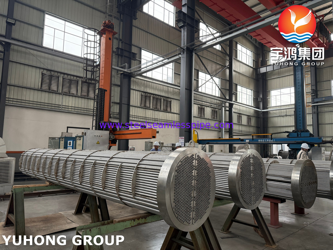 BV 검사 SA182 F11 GR.2 튜브 셰일 및 튜브 열 교환기 TEMA R 타입 최적 열 전달