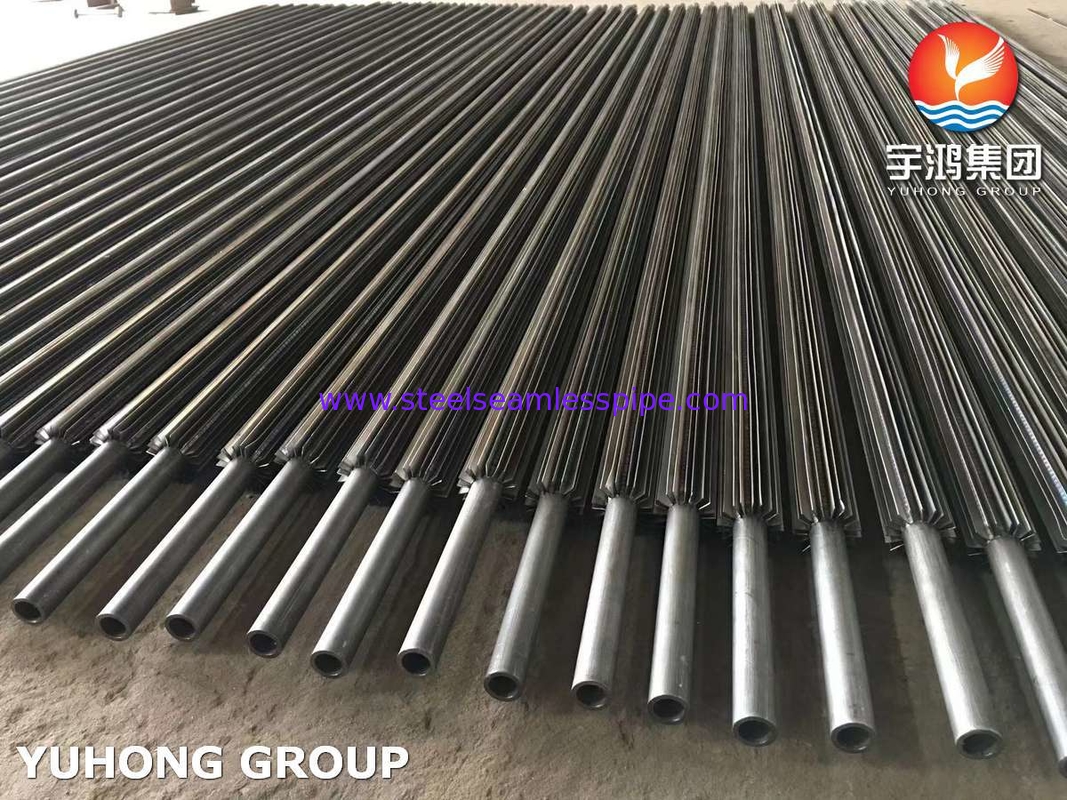 ASTM SA210 Gr A1 탄소강 핀이 부착된 종방향 핀 튜브 (열교환기용)