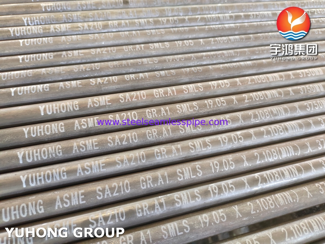 ASTM A210 / ASME SA210 Gr A1 보일러용 이음매 없는 중간 탄소강 튜브 (최소 벽)