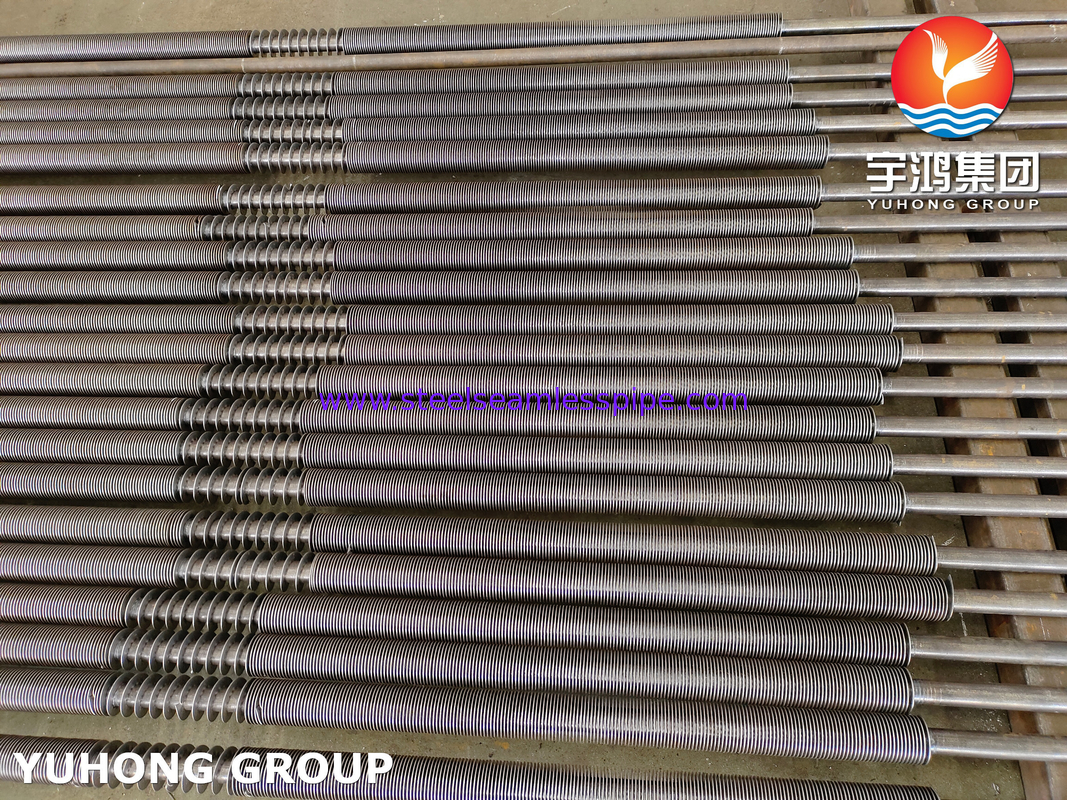 ASTM A106 Gr.B 탄소강 U자형 벤드 HFW 솔리드 핀 튜브 (디젤 엔진 배기 이코노마이저용)