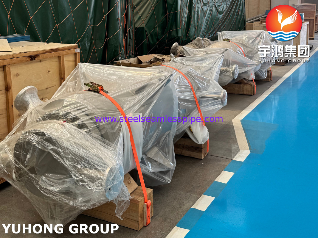 ASME VIII-1 U자형 튜브 열교환기 클래드 UNS N06600, 염소-알칼리 공정용 NACE MR0175​