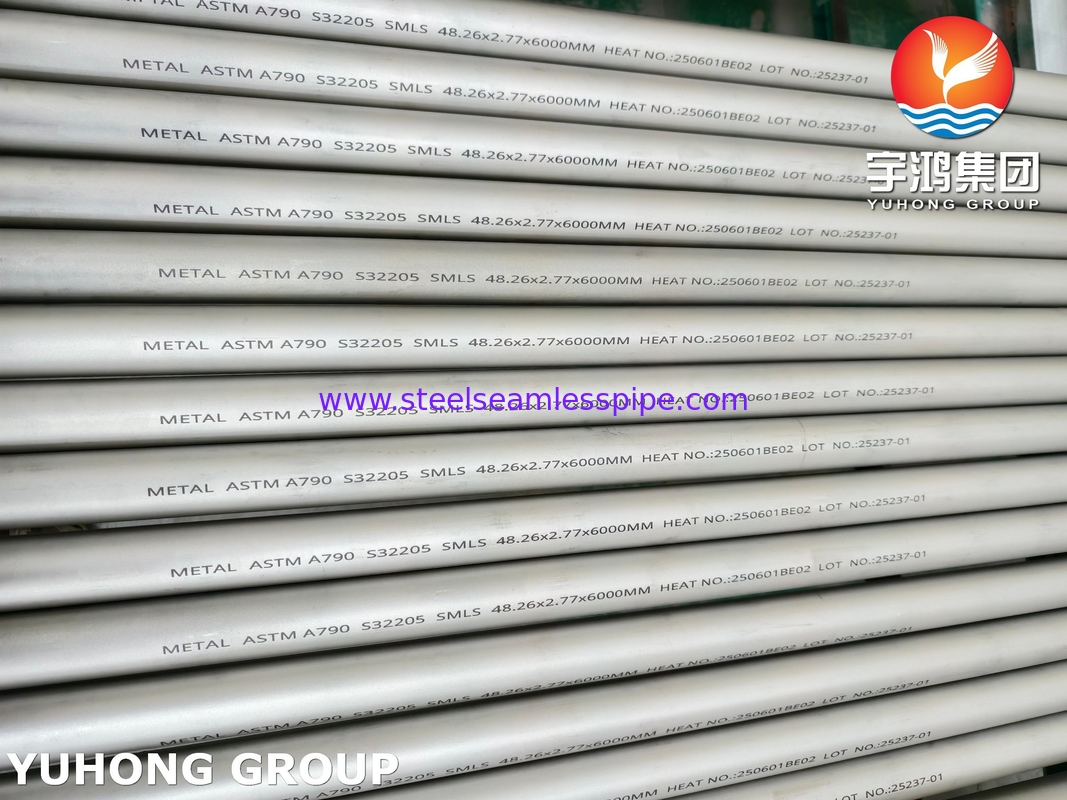 ASTM A790 S32205 톱리스 듀플렉스 스테인리스 스틸 튜브