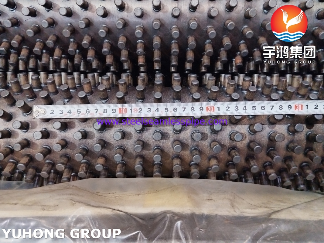 ASTM A335 Gr P5 Alloy Steel Studded Finned Tube for Refinery Heating Furnace