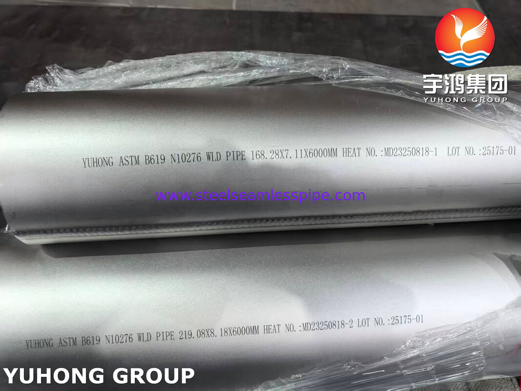 ASTM B619 UNS N10276 니켈 합금 파이프 하스텔로이 C276 용접 파이프