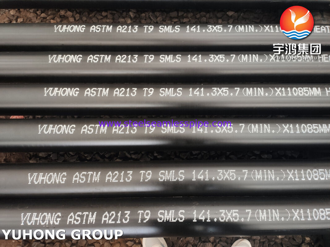 ASTM A213 T9 / UNS K90941 보일러 과열기 및 열교환기용 이음매 없는 강관