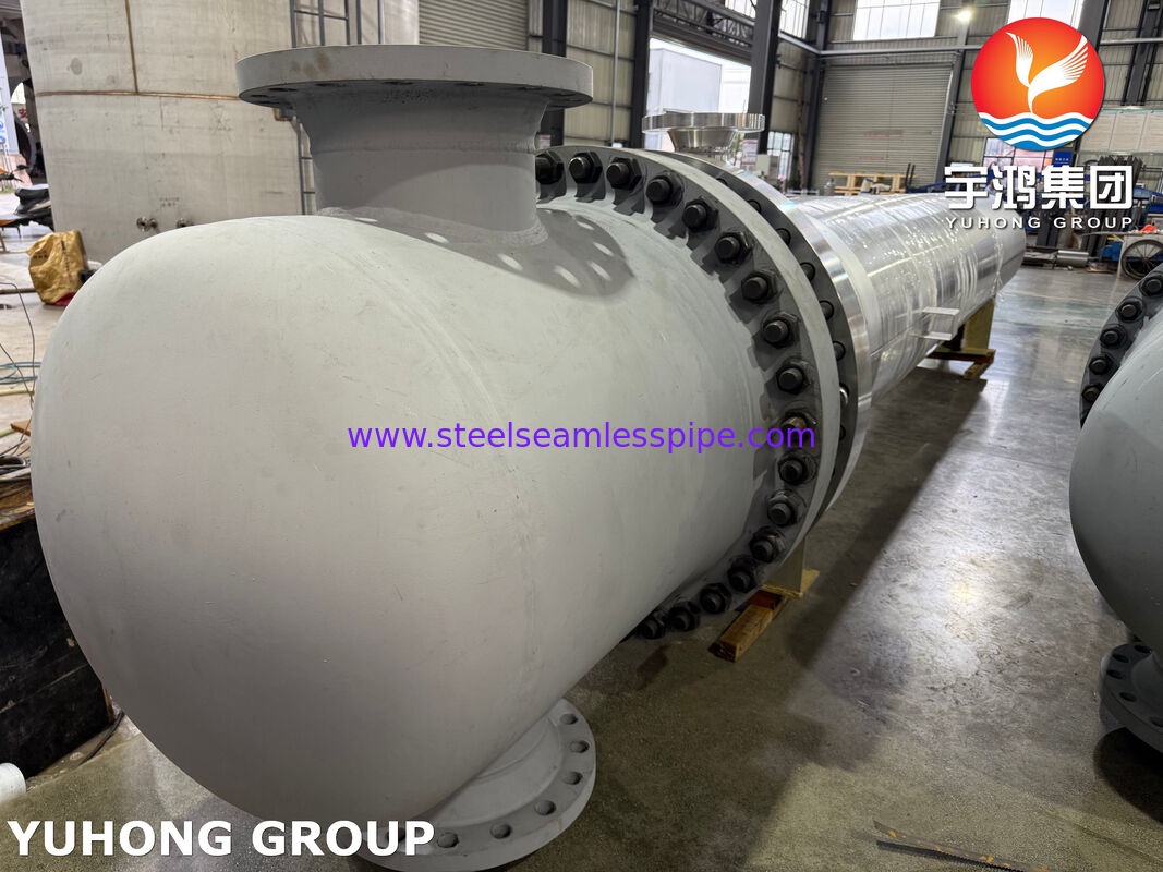 ASME U 스탬프 AES 타입 플로팅 헤드 열교환기, TP316L 튜브 사용, 가혹한 환경용