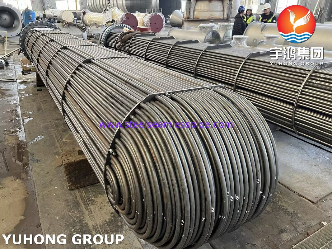 열교환기 튜브 번들 SA350 LF2 CL1 튜브시트 SA334 Gr.6 U 벤드 튜브