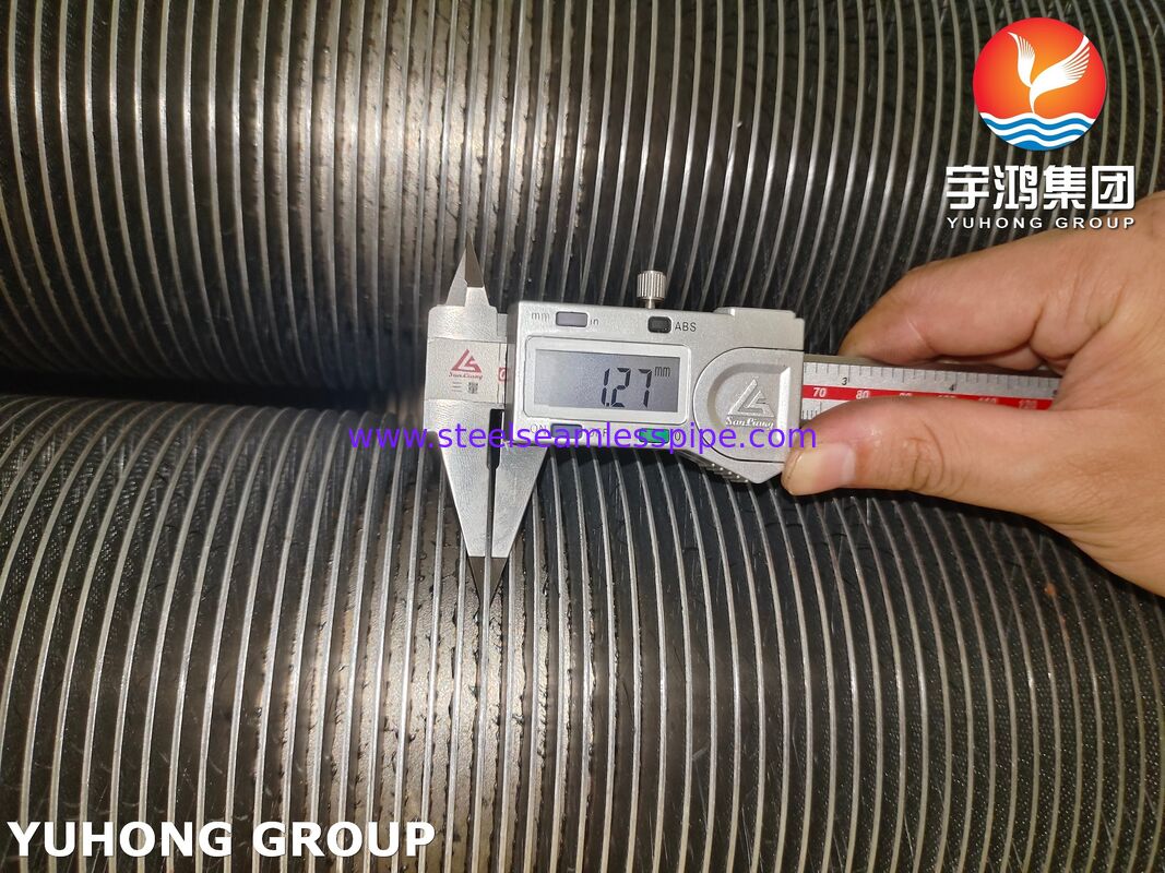 ASTM A376 TP347H 핀 튜브 CS, 고온 내성 복합 핀 튜브 (CS 베이스 + TP347H 핀)