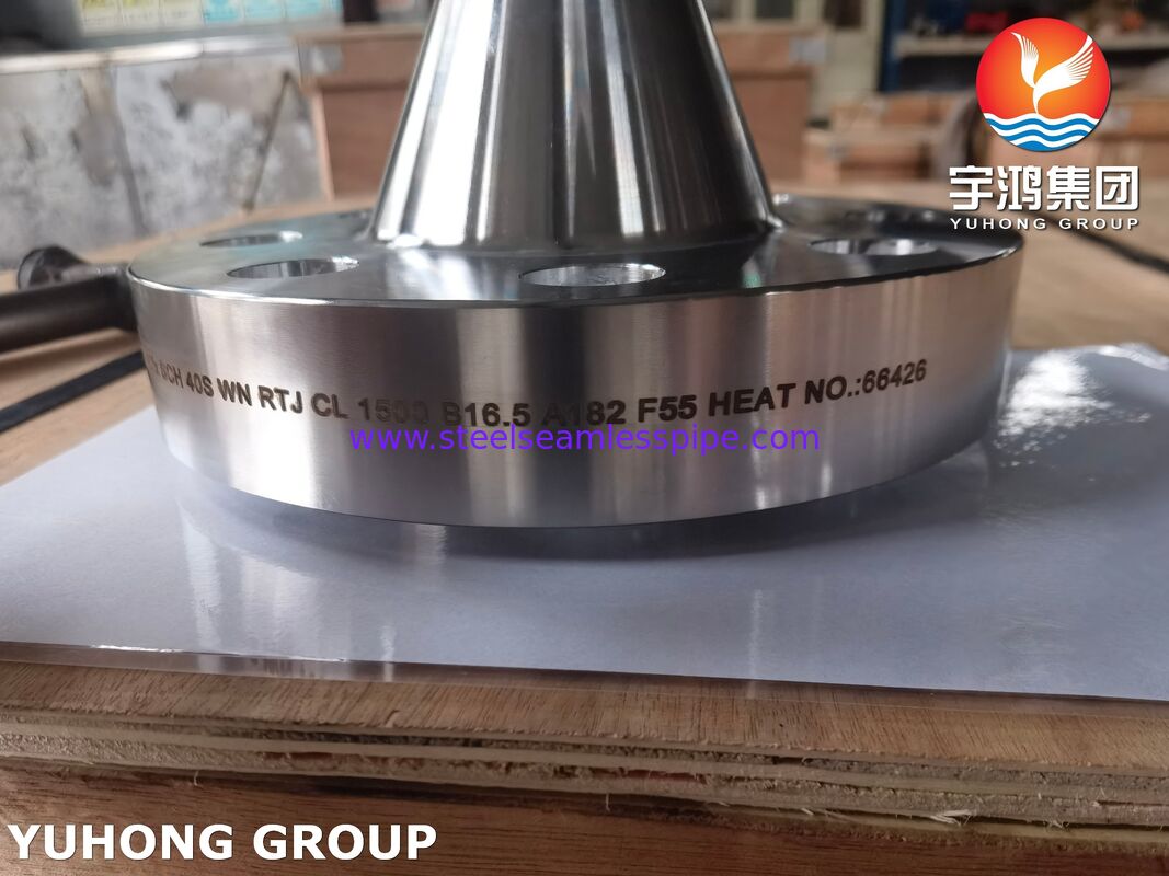 ASTM A182 F55 UNS S32760 듀플렉스 스틸 웰드 넥 플랜지 RTJ EN 1.4501 X2CrNiMoCuWN25-7-4