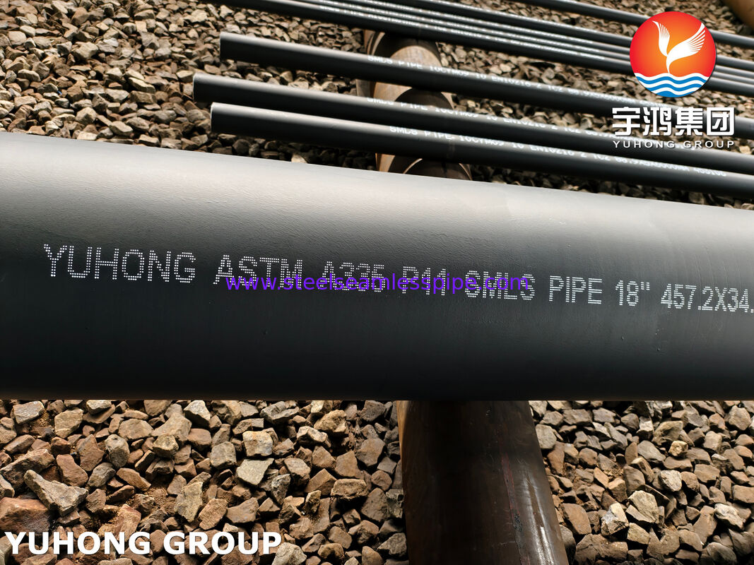 ASTM A335 / ASME SA335 P11 고온, 고압 및 부식성 매체와 함께 파이프 라인 시스템을위한 무선 합금 철강 파이프