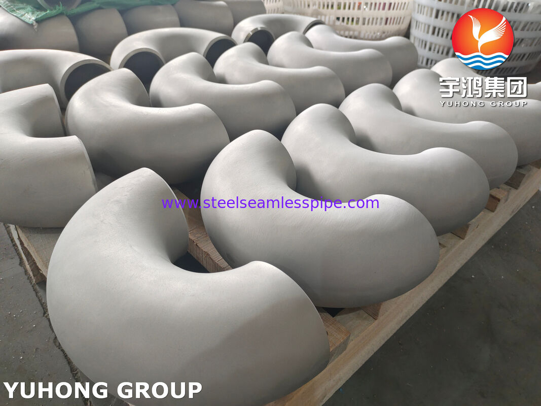 ASTM B366 UNS N06022 / DIN 2.4602 / Hastelloy C22 파이프 피팅 180° SR 회전 곡선