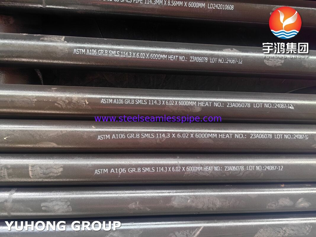 ASTM A106 GR.B 탄소강 열 교환기 석유 및 가스용 무선 튜브