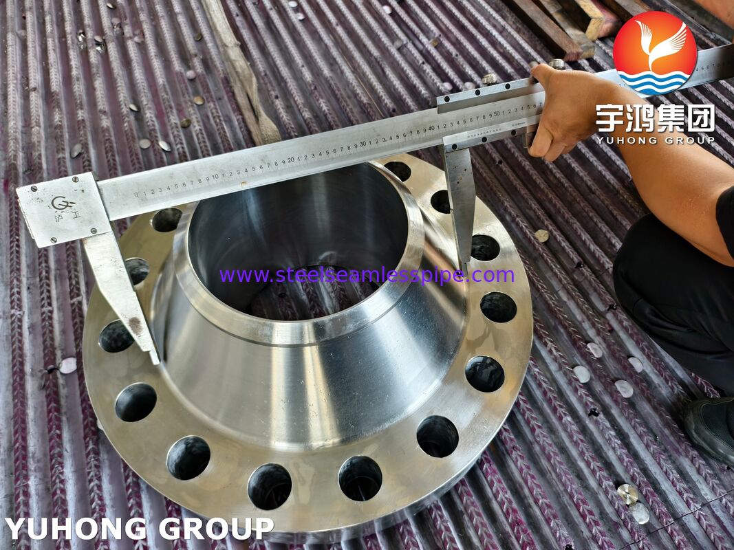 ASTM A182 F347 용접 넥 플랜지 / EN 1.4550 스테인리스 스틸 플랜지 WNRTJ 플랜지