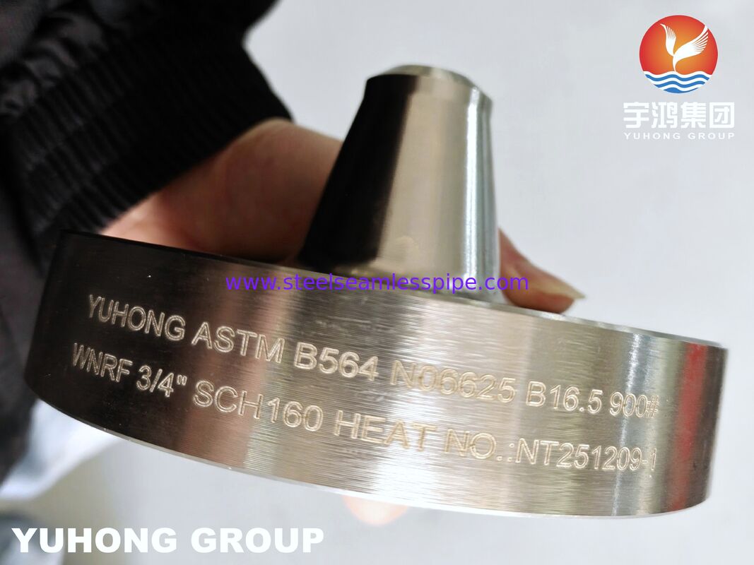 ASTM B564 인코넬 625 니켈 합금 용접 목 높이 표면 부식 저항 플랜지