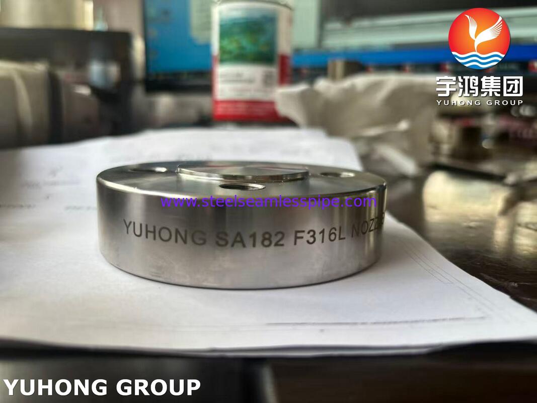 압력 용기용 ASME SA182 F316L 스테인리스강 플랜지 단조 노즐 플랜지